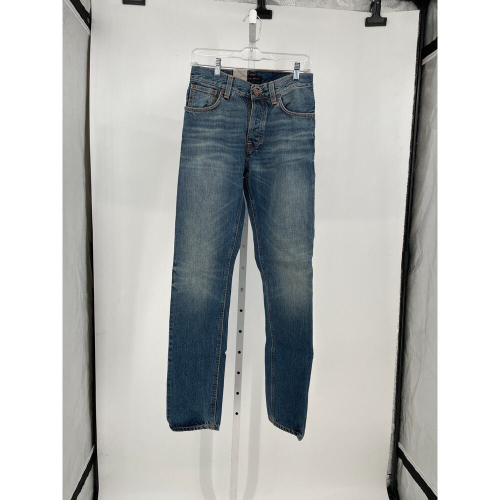 Nudie Mens Fearless Freddie Jeans 28x34 Shaded Rain 100% Organic Cotton 112469